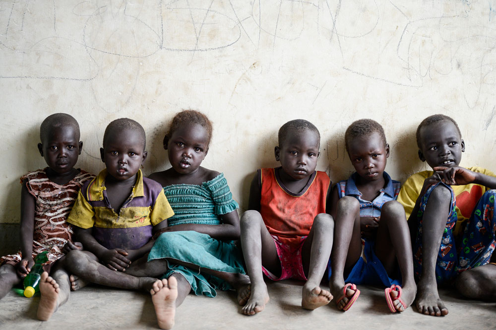 Foundation team with children